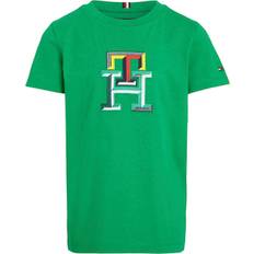 Tommy Hilfiger Multicolor Monogram TEE S/S Str 12 år / 152 cm - Kortærmede T-shirts hos Magasin - Olympic Green