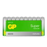 GP Batteries Super Alkaline GP24A, Engangsbatteri, AAA, Alkaline, 1,5 V, 20 stk, Cd (cadmium), Hg (kviksølv)