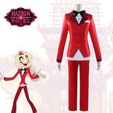 Inspireret af Hazbin Hotel Charlie Morningstar Anime Cosplay Kostumer Japansk Halloween Cosplay jakkesæt Langærmet Kostume Til Herre Lightinthebox