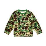 Mini Rodini Camouflage velour sweatshirt - green - Y 5-7