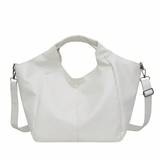SHEIN Trendy Solid Color Versatile Tote Bag, Vintage Top Handle Large Capacity Hobo Crossbody Bag For Street Wear, Women's New Design Simple Travel Vacation