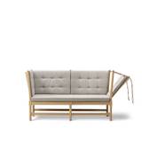 Fredericia Furniture - The Spoke-Back Sofa 2 Seater, Såpad ek, Tyg 3, 222 Vidar