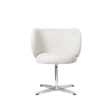 Rico Dining Chair - Swivel - Bouclé - Off-white