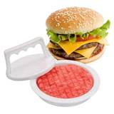 Hamburger Press for Perfect Burgers - Hamburger Form Patty Maker - white