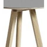 HAY CPH 20 Round Table Ø: 70 cm - Lacquered Solid Oak/Grey Linoleum