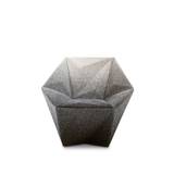 Moroso - Gemma Small Armchair,Fabric Cat. Z Blur A7193 White / Blue Royal