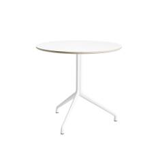 HAY - About a Table AAT20 - White Base - White Laminate - Ø80xH73 cm