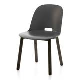 Emeco - Alfi Chair High Back Dark Stained Ash/ Dark Grey