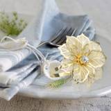 SHEIN 4pcs Flower Napkin Ring, Napkin Buckle, Exquisite Napkin Holder, Suitable For Birthday, Farmhouse, Wedding, Thanksgiving, Easter, Banquet, Buffet Tabl