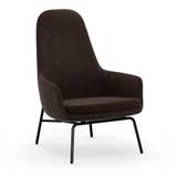 Normann Copenhagen Era Lounge Chair High Steel SH: 40 cm - City Velvet Vol 2 / 023