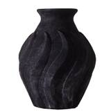 Dusty Deco Swirl Vase Lille - Vaser Keramik Sort - DD40000058