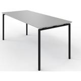 Zignal kantinebord, laminat i lys grå, L. 120 cm