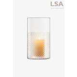 LSA International Clear Wicker Vase/Lantern H25cm