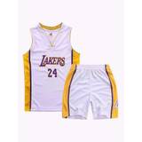 Lakers Kobe Bryant No.24 Boy's 2-Piece Basketball Jersey For Men