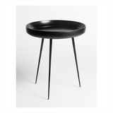 Mater - Bakkebord - bowl table - sort - Ø46 cm