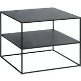 Pebble, Sofabord, Indsatsbord, Metal by Unique Furniture (H: 50 cm. x B: 65 cm. x L: 65 cm., Sort)