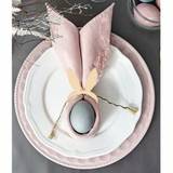 SHEIN 10pcs Easter Wood Slice Napkin Rings, Dining Table Tool, Diy Home Easter Party Decoration Rabbit Egg Napkin Circle