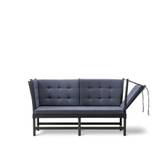Fredericia Furniture - The Spoke-Back Sofa 2 Seater, Svartlackerad ek, Tyg 1, 5201 Capture