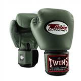 Twins BGVL3 Boxhandschuhe Leder Militairy - Gewicht 16 oz