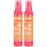 L'Oréal Paris - 2 x Elvital Dream Length Waves Waterfall Hårmousse 200 ml - Klar til levering