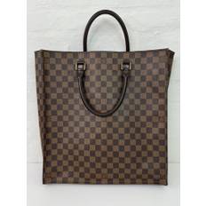 Louis Vuitton - Damier sac plat shopper taske med rødt for- Secondhand