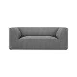 Ruby 2-personers sofa i polyester B174 x D92 cm - Sort/Grå