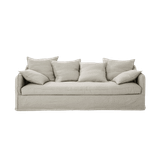 Cap Ferret | 4 pers. sofa i hør - New Line (grov vævning) / Bois de Rose (New Line)