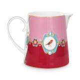 Pip Studio porcelæn Love Birds Medallion stor kande rød/pink - 900 mL