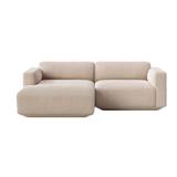 &Tradition Develius 2 Pers. Sofa med lav arm og Venstrevendt Chaiselong L: 220 cm - Karakorum 003