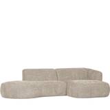 WOOOD Polly sofa - sand - chaise longue - venstrevendt