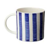 Kop | Candy Kop Høj XL | Porcelæn - Stripe Blue