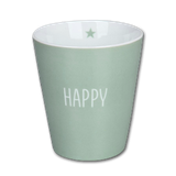 Krasilnikoff Happy Mug Happy Lysegrøn