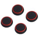 Thumb grips til PS5/PS4/PS3/XBOX - 4 stk - Sort/Rød