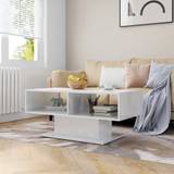 sofabord 103,5x50x44,5 cm konstrueret træ hvid højglans