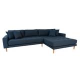 Riviera lounge sofa mørkeblå, højrevendt Længde på 290 cm