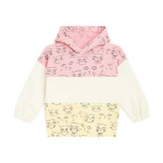 Mini Rodini Cathlethes cotton jersey hoodie - pink - Y 9-10