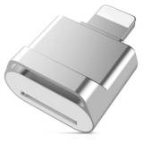 Lightning kortlæser til Micro-SD - OTG adapter - Sølv