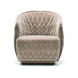 Moroso - Redondo Small Armchair,Fabric Cat. Q Roxana A8870 Pink