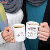 SHEIN FIRJOY 1pc Creative Ceramic Mug (Mark Cup/Coffee Cup/Milk Cup) With Gift Box Packaging - Ideal Gift Option, A Nice Gift For Husband