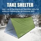Emergency Survival Shelter, 2 Person Emergency Tube Tent, Waterproof Thermal Blanket Tarp Tent For Camping, Hiking, Outdoor Adventure Activities