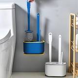 3-i-1 plastik toiletbørste, plastik toiletbørste og holder sæt, vægmonteret toiletbørste og holder, ingen stansning hurtigtørrende effektiv professionel dybderengøring Lightinthebox