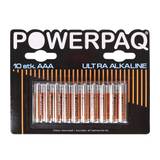 Powerpaq Ultra Alkaline AAA batteri - 10 stk.