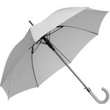 Stor grå stok paraply automatisk m. stor diameter model Jubii - Perle grå
