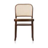 Gebruder Thonet Vienna - N. 811 Chair, Orange D20, Lacquered Beech, Woven Cane Seat