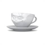 Tassen - Kaffekop Grinende Hvid