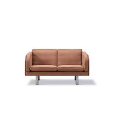 JG 2 pers. Sofa fra Fredericia Furniture (Stofgruppe 3, Metal sort)