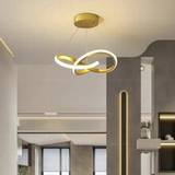 SHEIN Minimalist LED Pendant Light Home Decor Fixtures Simplicity Pendant Lamp Trichromatic Light Acrylic LED Ceiling Lamp Modern LED Ceiling Light Decorati