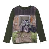 Minymo T-Shirt - Forest Night m. Traktor - Minymo - 6 år (116) - Bluse