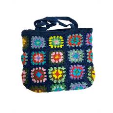 Sirups Egne Favoritter Taske - Crochet Mini Tote Bag, Navy