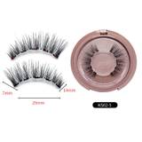 3 in 1 Magnetic Eyelashes With 5 Magnets And With Magnetic Liquid Liner + Applicator - KS02-5